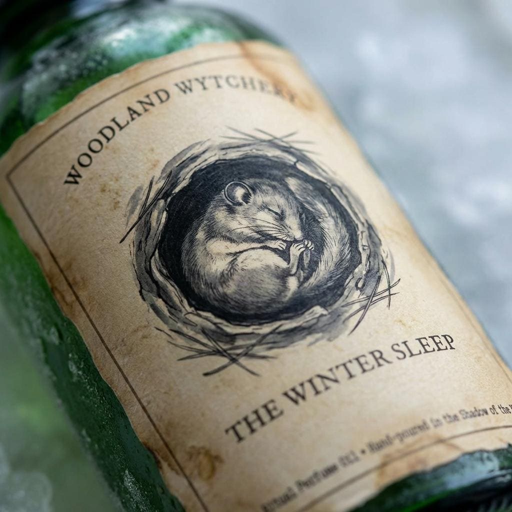 The Winter-Sleep Perfume Oil | Blue Spruce & Frozen Earth | Woodland Folklore | Druid Pagan Ritual Gift | Cold Muffled Quiet Scent