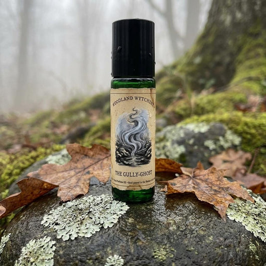 The Gully-Ghost Perfume Oil | Silver Lichen & Grey Rain | Woodland Folklore | Druid Pagan Ritual Gift | Ethereal Chilly Damp Scent