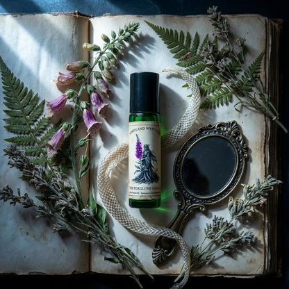The Foxglove Oracle Perfume Oil | Dark Floral & Black Soil | Witchy Folklore Fae | Pagan Magick Ritual Gift | Narcotic Mystical Scent