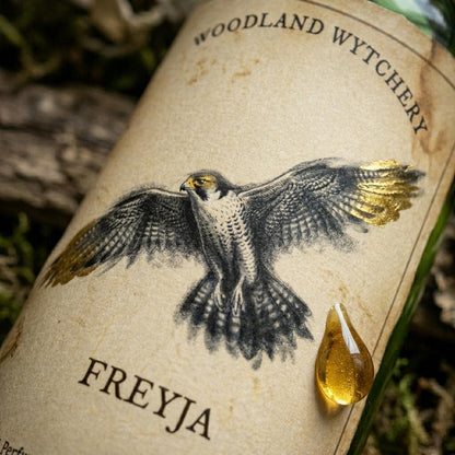 Freyja Perfume Oil | Red Musk Wild Blackberry | Norse Goddess Scent | Witchy Folklore Fae | Bulgarian Rose & Lavender | Pagan Ritual Gift