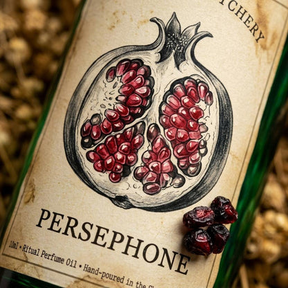 Persephone Perfume Oil | Pomegranate & Amber | Queen of the Underworld | Spring Maiden Scent | Witchy Folklore Fae | Pagan Ritual Gift