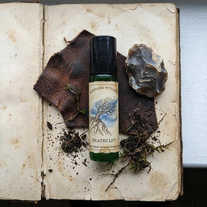 Heathcliff Perfume Oil | Leather and Rain | Wuthering Heights | Gothic Literary Scent | Bookish Dark Academia | Witchy Folklore Gift