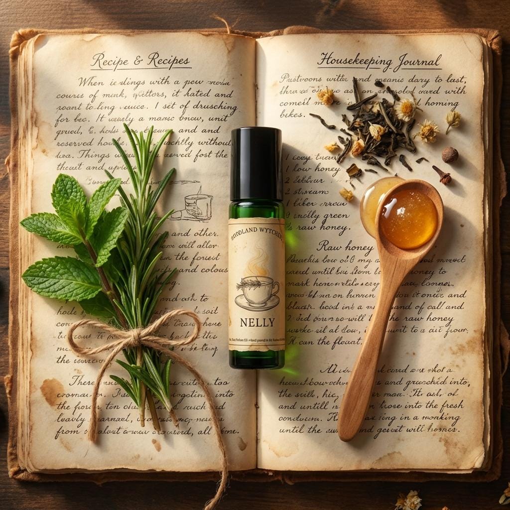 Nelly Dean Perfume | Tea and Honey Scent | Wuthering Heights | Gothic Literary Gift | Bookish Dark Academia | Witchy Apothecary Oil