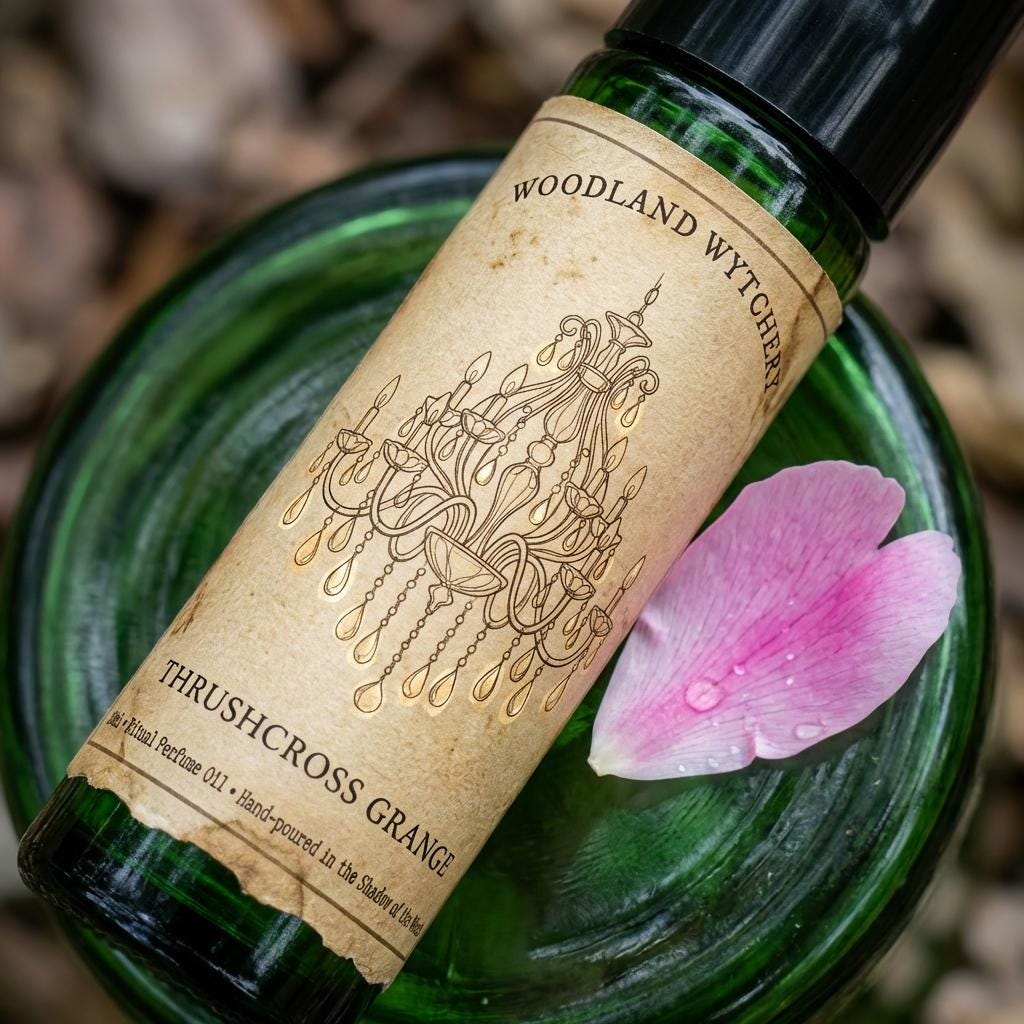 Thrushcross Grange | Peony and Antique Oakwood | Wuthering Heights | Gothic Book Scent | Dark Academia Perfume | Witchy Folklore Gift