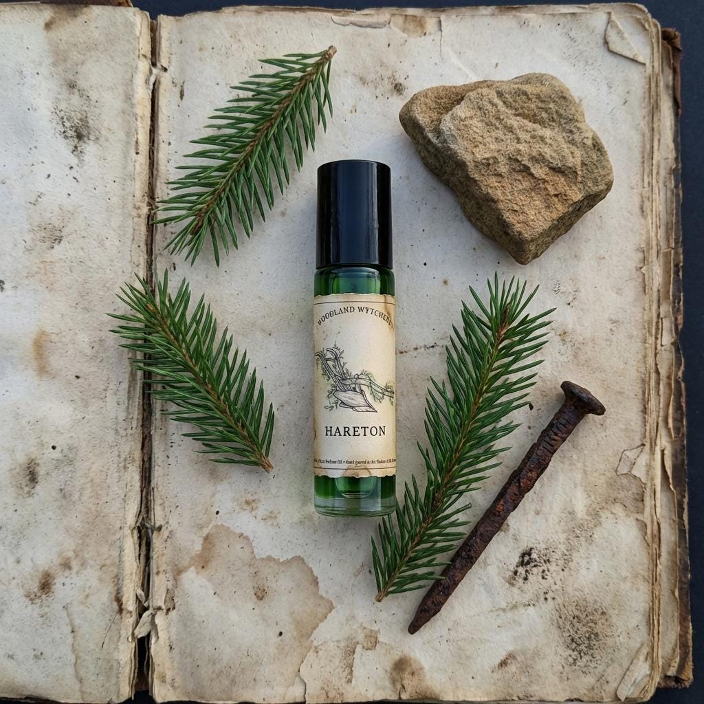 Hareton Perfume Oil | Pine and Mud Scent | Wuthering Heights | Gothic Book Scent | Dark Academia Perfume | Witchy Folklore Gift