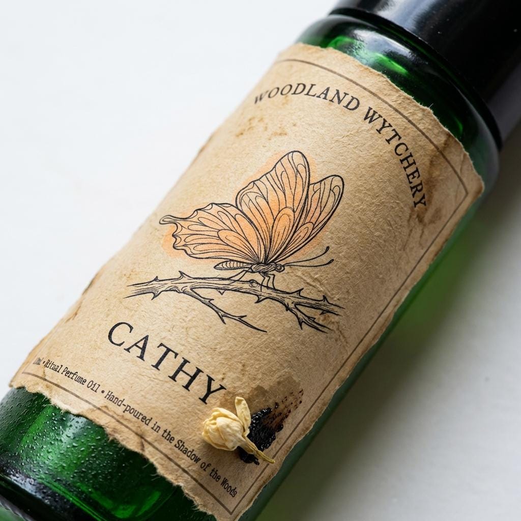 Cathy Linton Perfume | Clementine and Vanilla | Wuthering Heights | Gothic Book Scent | Dark Academia Perfume | Witchy Folklore Gift