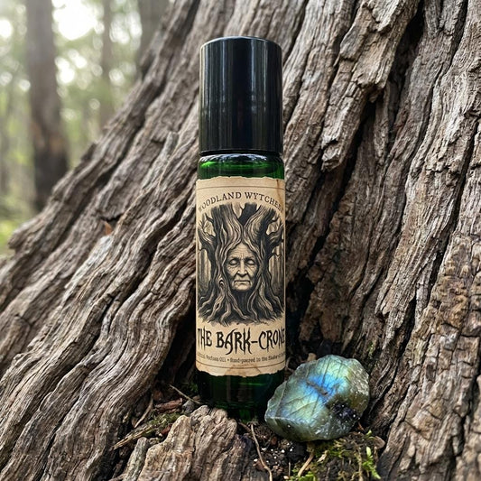 The Bark-Crone Perfume Oil | Cedarwood & Distressed Parchment | Woodland Folklore | Druid Pagan Ritual Gift | Ancient Forest Scent