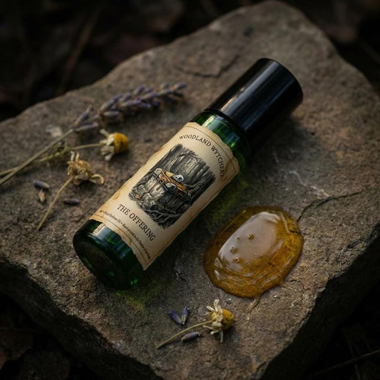The Offering Perfume Oil | Wild Honey & Smoked Myrrh | Woodland Folklore | Druid Pagan Ritual Gift | Sweet Dark Ancient Scent