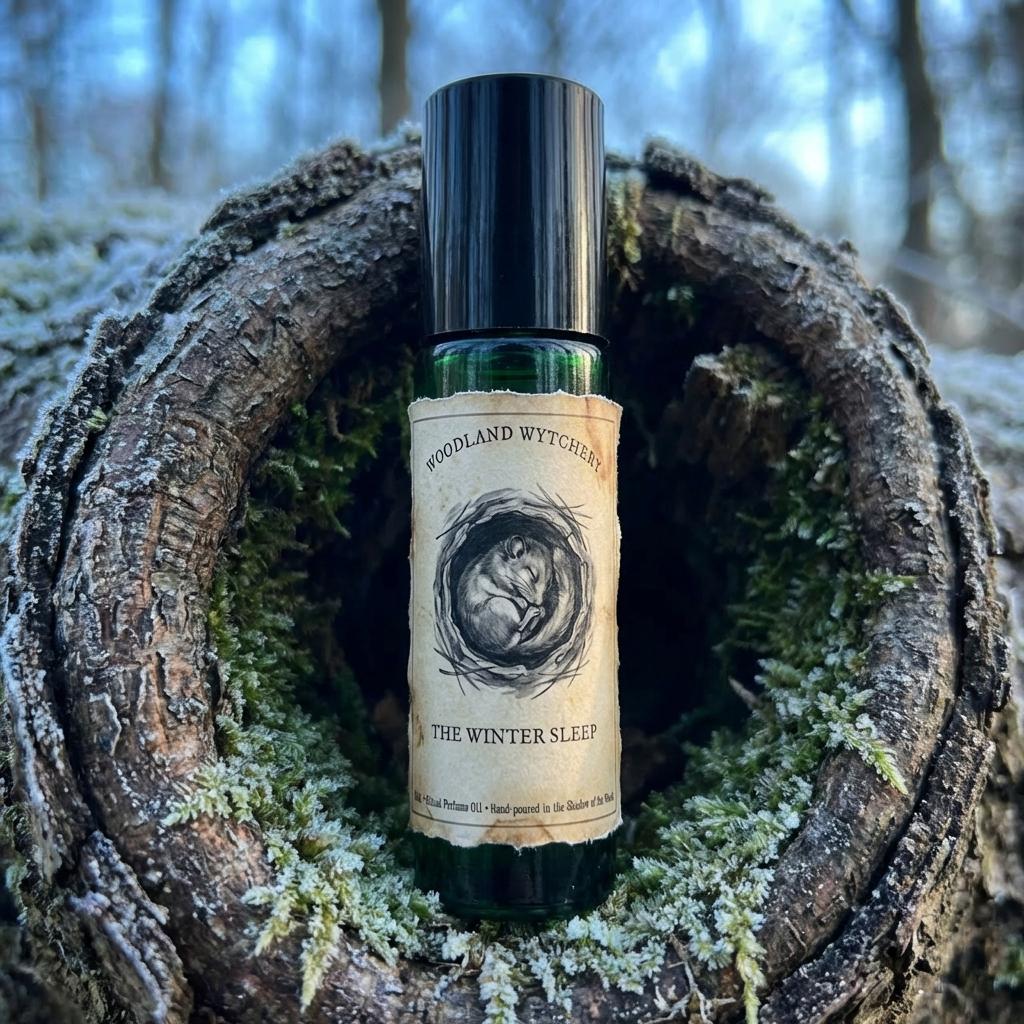 The Winter-Sleep Perfume Oil | Blue Spruce & Frozen Earth | Woodland Folklore | Druid Pagan Ritual Gift | Cold Muffled Quiet Scent