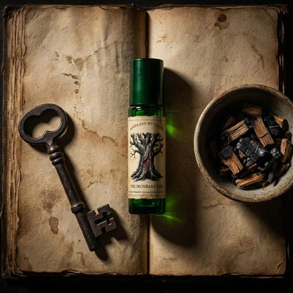 The Ironbark King Perfume Oil | Charred Wood & Red Earth | Woodland Folklore | Druid Pagan Ritual Gift | Smoky Hard Grounded Scent