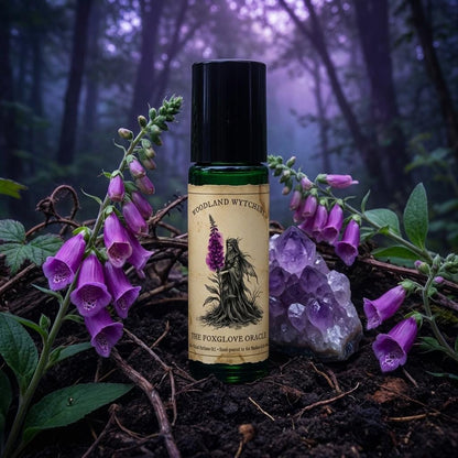 The Foxglove Oracle Perfume Oil | Dark Floral & Black Soil | Witchy Folklore Fae | Pagan Magick Ritual Gift | Narcotic Mystical Scent
