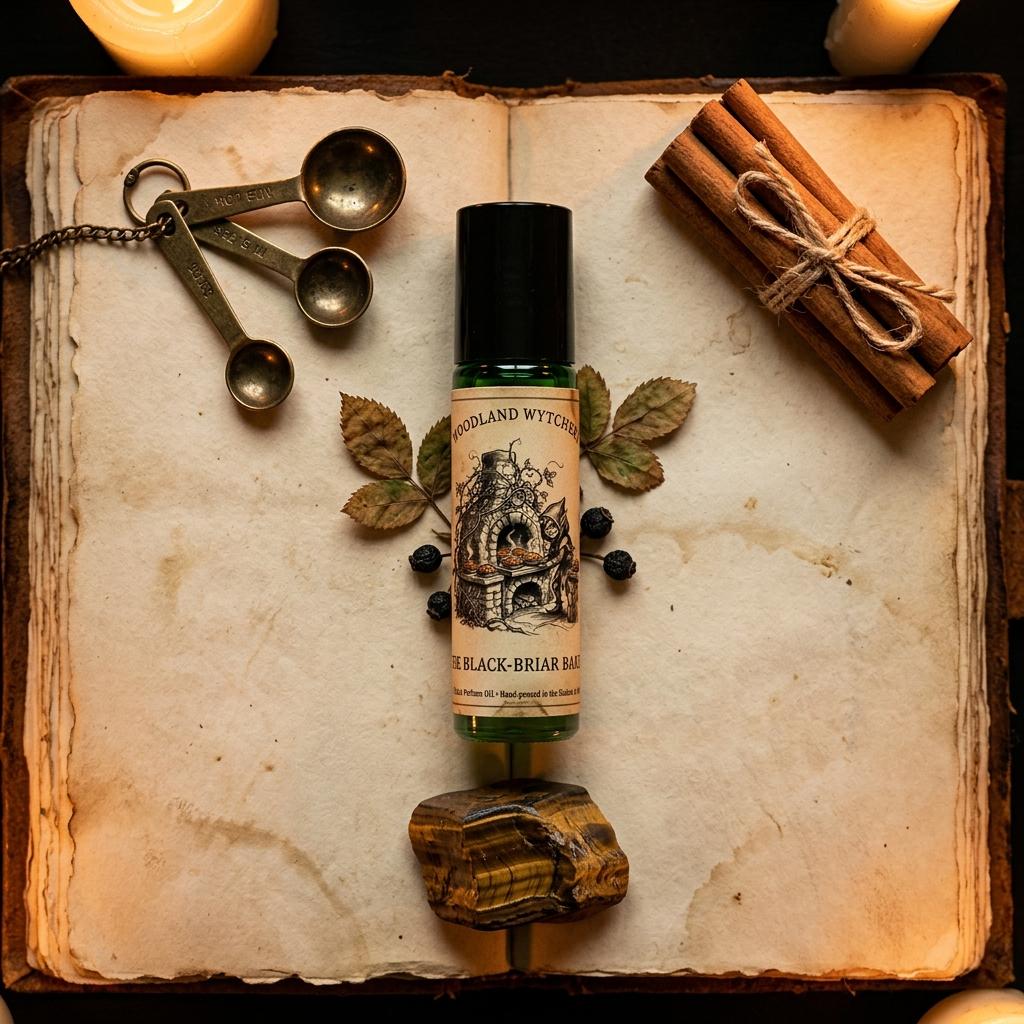 The Black-Briar Baker Perfume Oil | Blackberry Tart & Spiced Molasses | Gourmand Witchy Fae | Pagan Magick Gift | Sweet Foody Bakery Scent