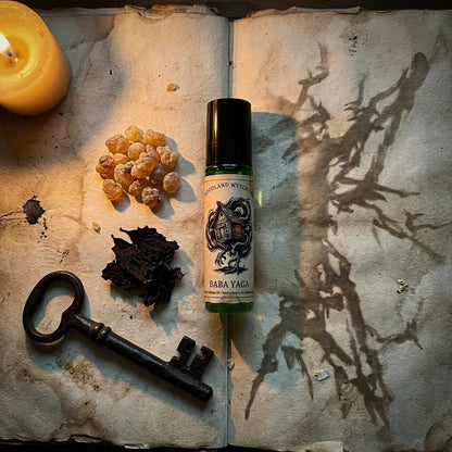 Baba Yaga Perfume Oil | Bonfire Smoke & Frankincense | Slavic Folklore Witch | Pagan Ritual Oil | Dark Earthy Patchouli | Hagcore Aesthetic