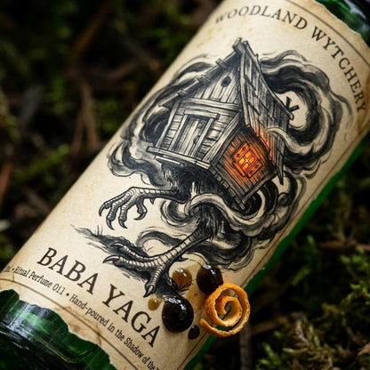 Baba Yaga Perfume Oil | Bonfire Smoke & Frankincense | Slavic Folklore Witch | Pagan Ritual Oil | Dark Earthy Patchouli | Hagcore Aesthetic