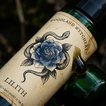 Lilith Perfume Oil | Dark Jasmine & Musk | Night Goddess Scent | Witchy Folklore Fae | Sensual Floral Scent | Pagan Ritual Gift