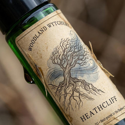 Heathcliff Perfume Oil | Leather and Rain | Wuthering Heights | Gothic Literary Scent | Bookish Dark Academia | Witchy Folklore Gift