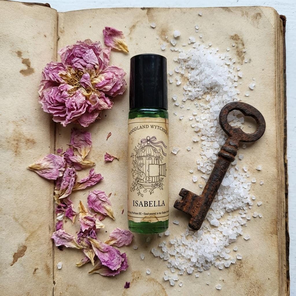 Isabella Perfume Oil | Peony and Rainwater | Wuthering Heights | Gothic Literary Scent | Bookish Dark Academia | Witchy Folklore Gift
