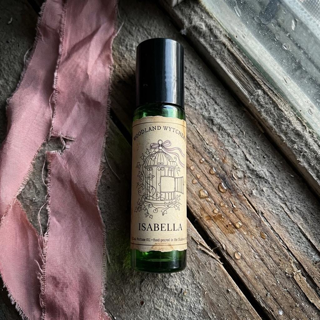 Isabella Perfume Oil | Peony and Rainwater | Wuthering Heights | Gothic Literary Scent | Bookish Dark Academia | Witchy Folklore Gift