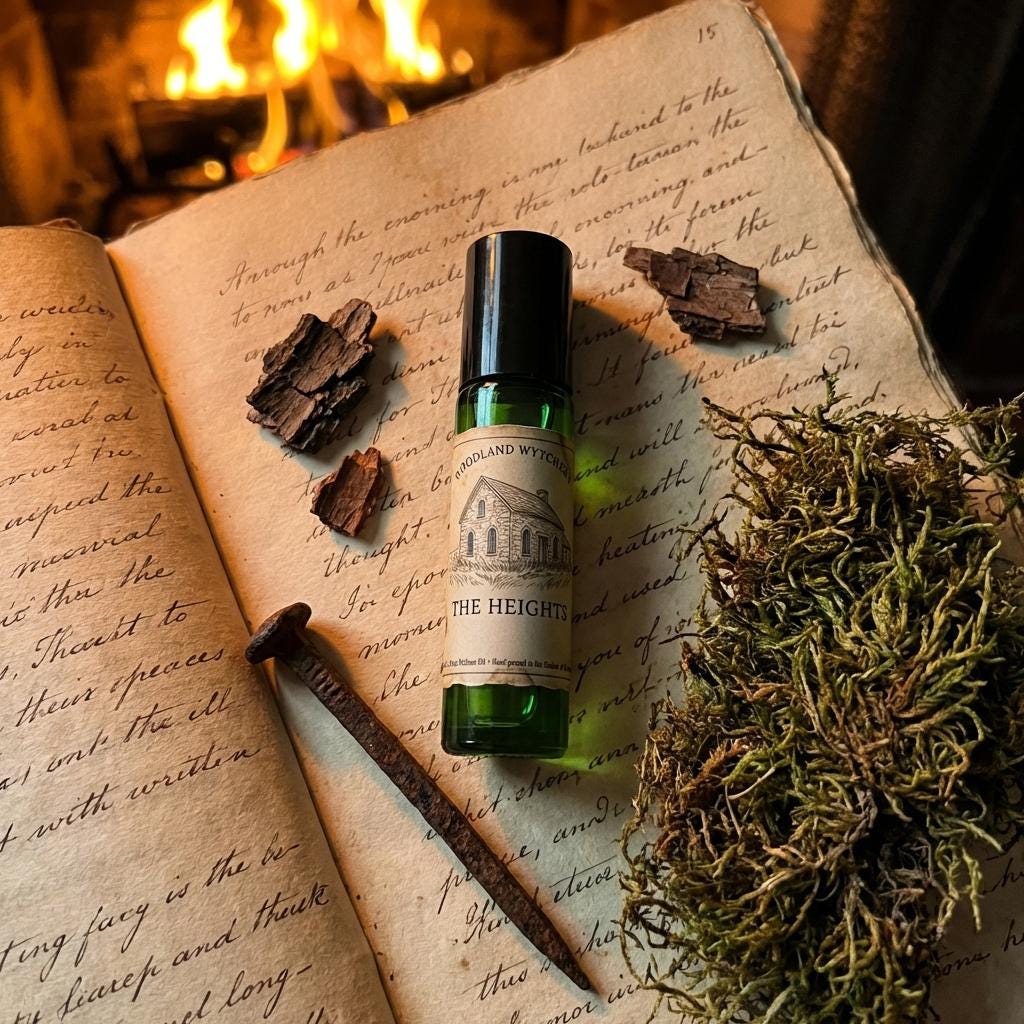 The Heights Perfume | Firewood and Moss | Wuthering Heights | Gothic Literary Scent | Bookish Dark Academia | Witchy Folklore Gift